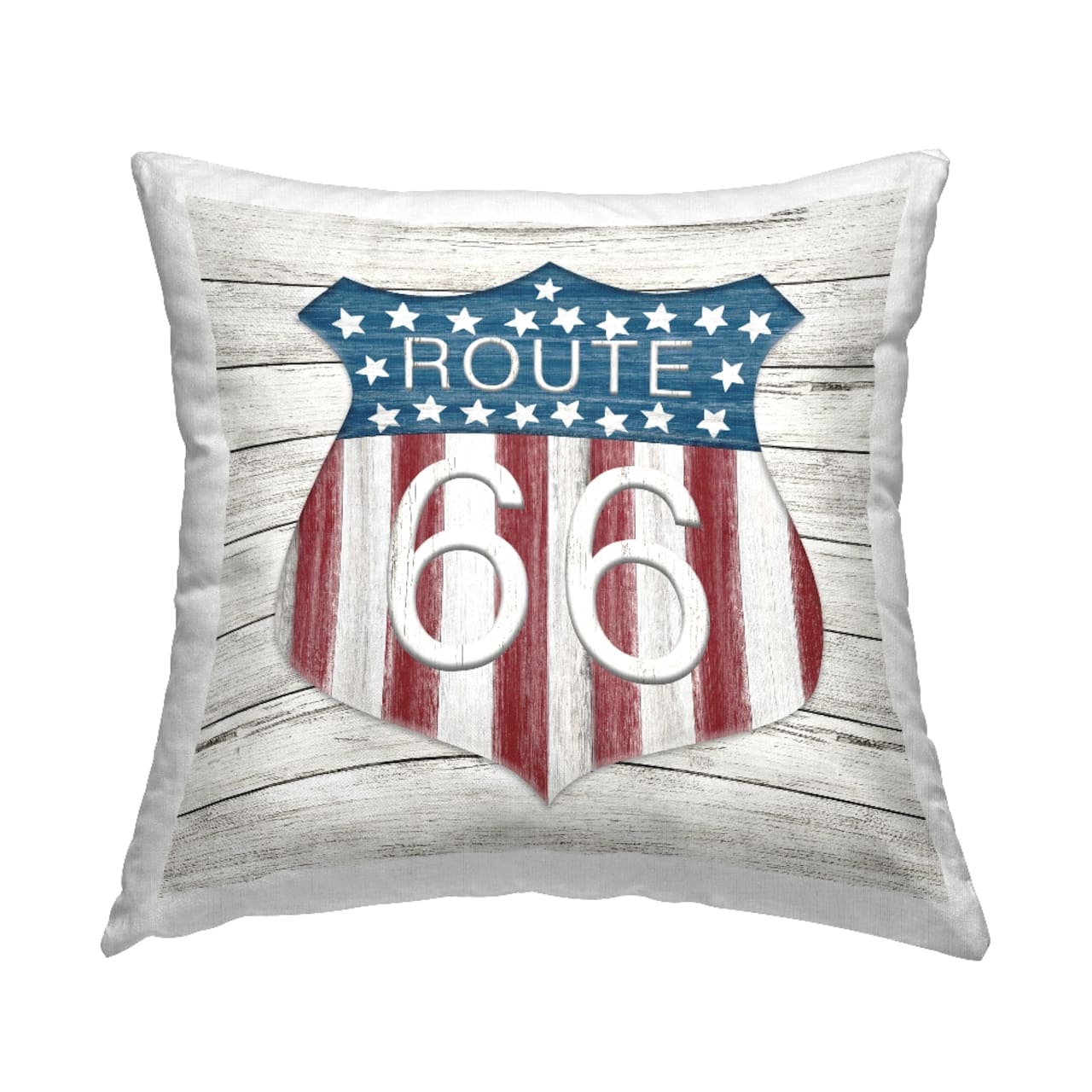 Stupell Industries Rustic Route 66 Decorative Printed Throw Pillow
